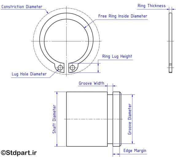 Din 471 Dimension_Stdpart.ir