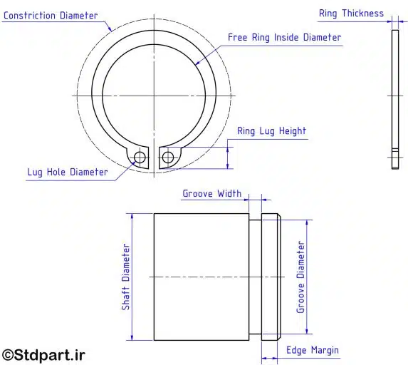 Din 471 Dimension_Stdpart.ir